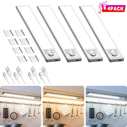 💡Long Standby Motion Sensor LED Cabinet Light- Dimmable & Rechargeable