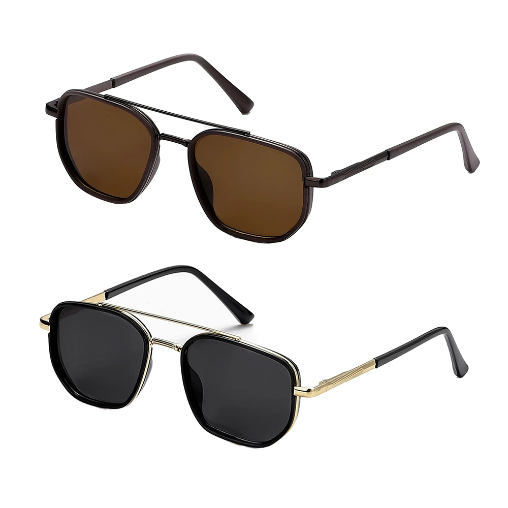 🎁Promotion 49% OFF😎 Fashion Geometric Double-Beam Sunglasses