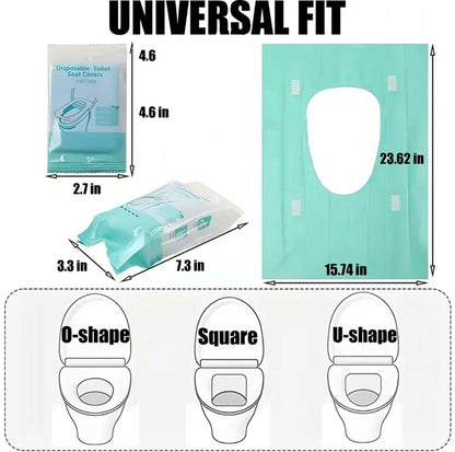 🔥Limited Time 49% OFF🚽 Disposable Waterproof Toilet Seat Covers ✨ Portable Anti-Slip Hygiene Protector