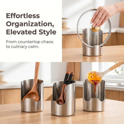 🔥HOT SALE 49% OFF🔥Thickened Stainless Steel Utensil Organizer, Rust Resistant Easy to Clean