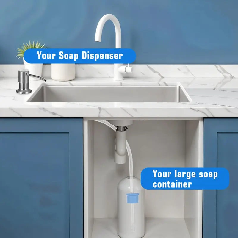 ⚡Hot Sales 49% OFF🔥🧴 Kitchen Sink Soap Dispenser | 360° Rotatable With Long Extension Hose