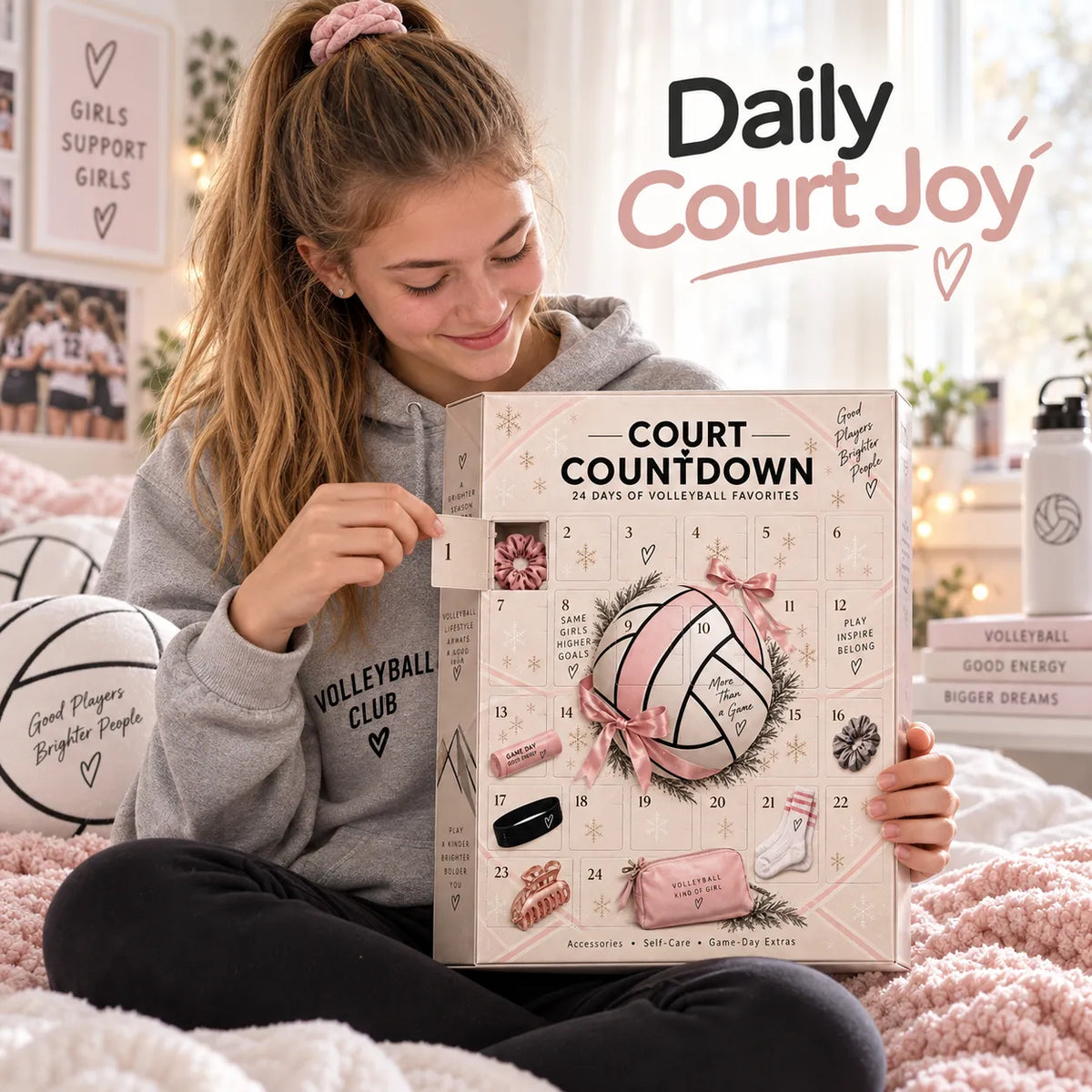🏐 24-Day Volleyball Advent Calendar – Daily Surprise Gift for Volleyball Girls