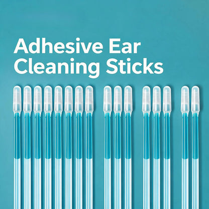 🔥Limited Time 49% OFF👂 Sticky Ear Cleaning Stick, 24 PCS Reusable Ear Wax Remover, Safe for Adults & Kids