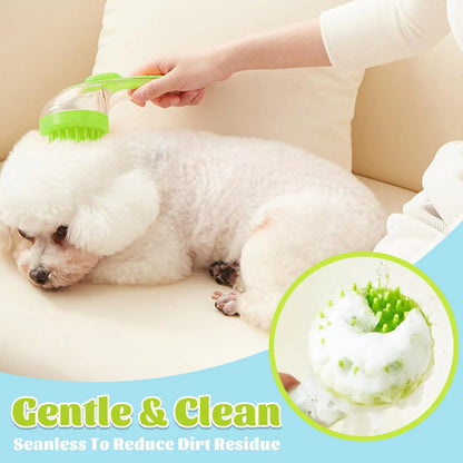 49% OFF -Pet Bath Brush with Shampoo Dispenser for Dogs & Cats