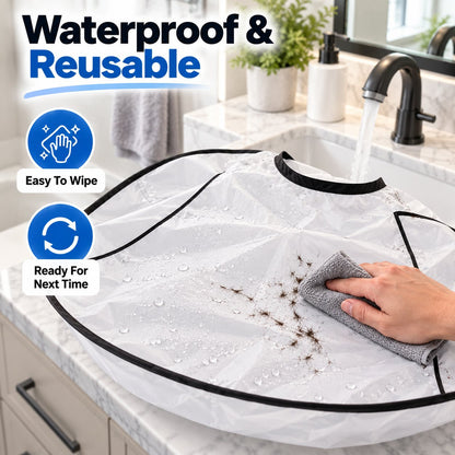 🔥 Limited-Time 49% OFF | ✂️ Foldable Hair Catcher Cape, Waterproof Haircut Cape