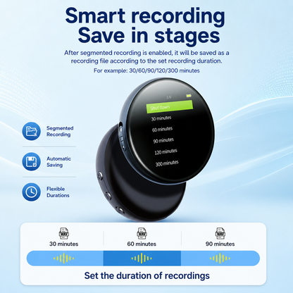 🧲Hands-Free Strong Magnetic Attachable Voice Recorder with HD Noise Reduction🎙️