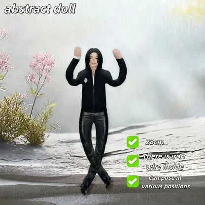 🤣So fun！🕺Michael Jackson Role-Playing Prop Doll, Plush Toy, Room Decor, Abstract Jointed Figure