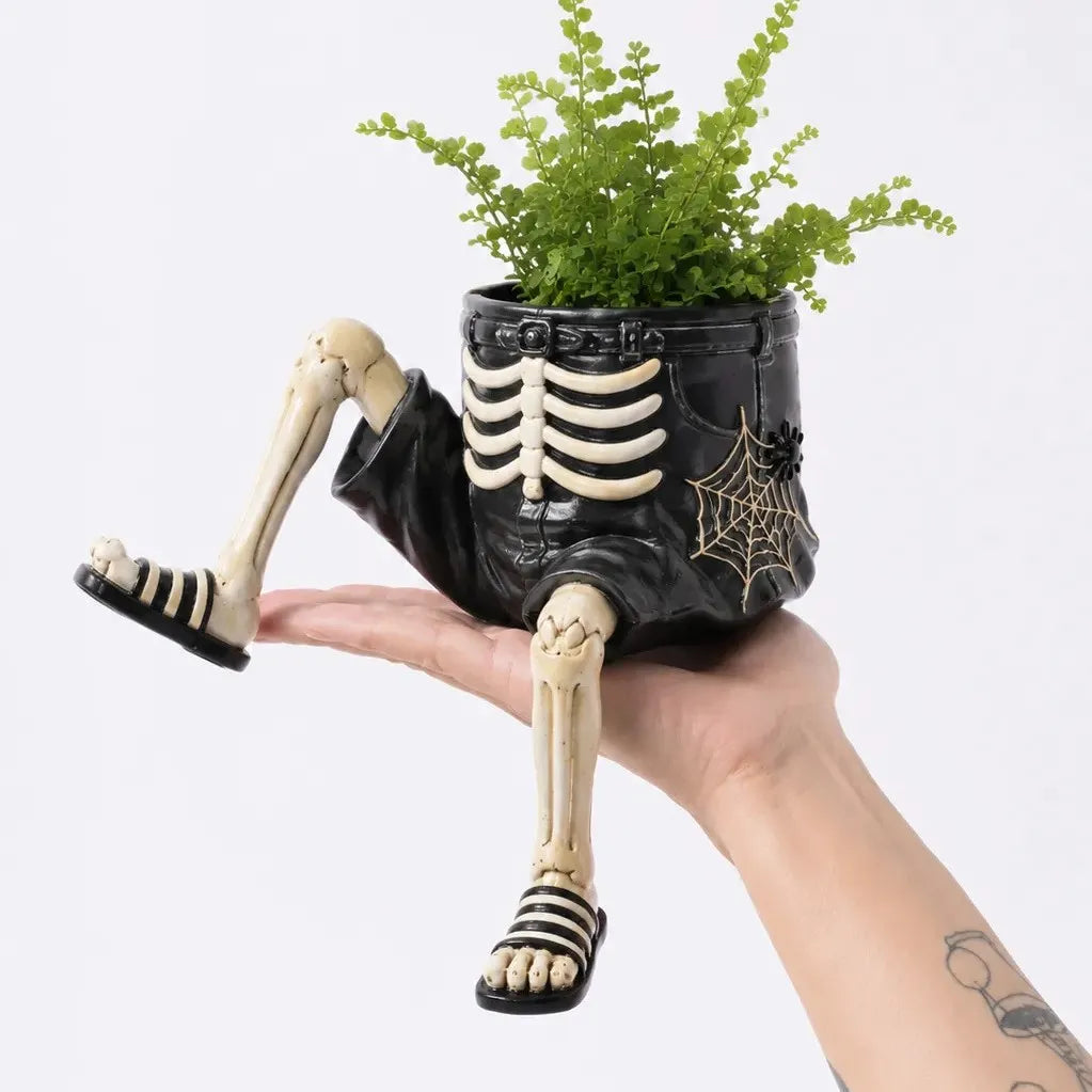 🎃 LIMITED TIME 49% OFF | Spooky Hanging Leg Resin Planter – Cute Halloween Succulent Pot For Home & Garden 👻