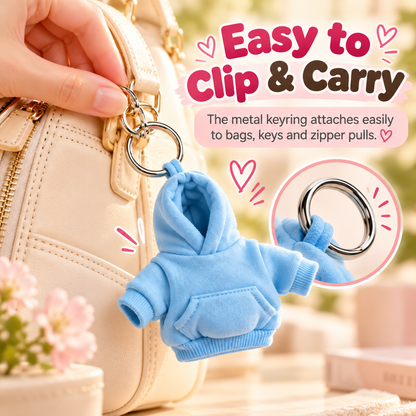 🔥 Limited-Time 49% OFF -👕🔑Mini Hoodie Stress Ball Keychain – Mini Fashion Accessory for Bags & Backpacks✨