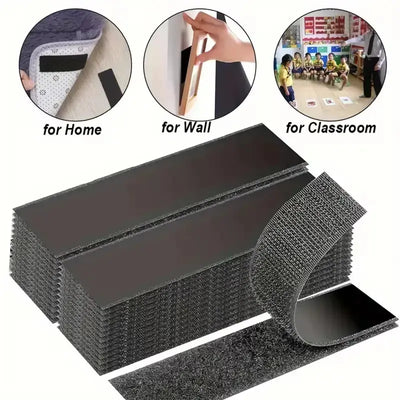 Heavy-Duty Waterproof Self-Adhesive Hook & Loop Strips