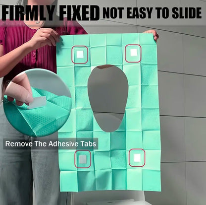 🔥Limited Time 49% OFF🚽 Disposable Waterproof Toilet Seat Covers ✨ Portable Anti-Slip Hygiene Protector