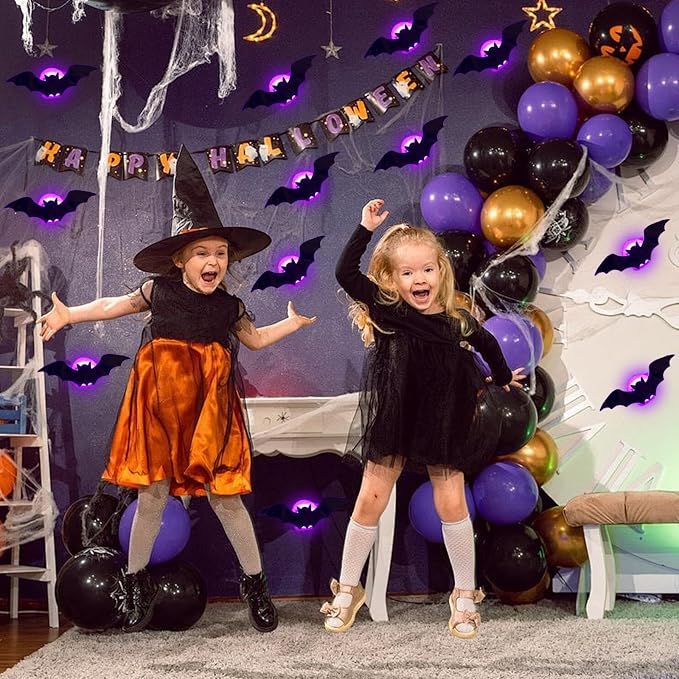 🔥LAST DAY 50% OFF🔥Halloween 3D Lighted LED Flashing Bats