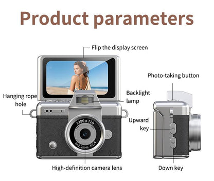 🔥 Limited Time 49% OFF📸Mini Keychain Digital Camera – 32G Card & Charging Cable Included
