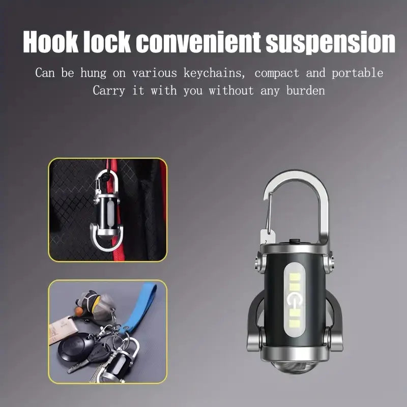 ⚡Hot Sales 49% OFF🔥🔦Rechargeable Mini Keychain Flashlight - 1200 Lumens EDC Light