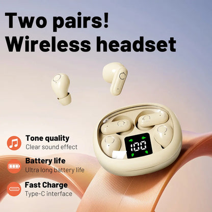 MSHUKCOE Wireless Headphones - Noise Cancelling Bluetooth 5.4