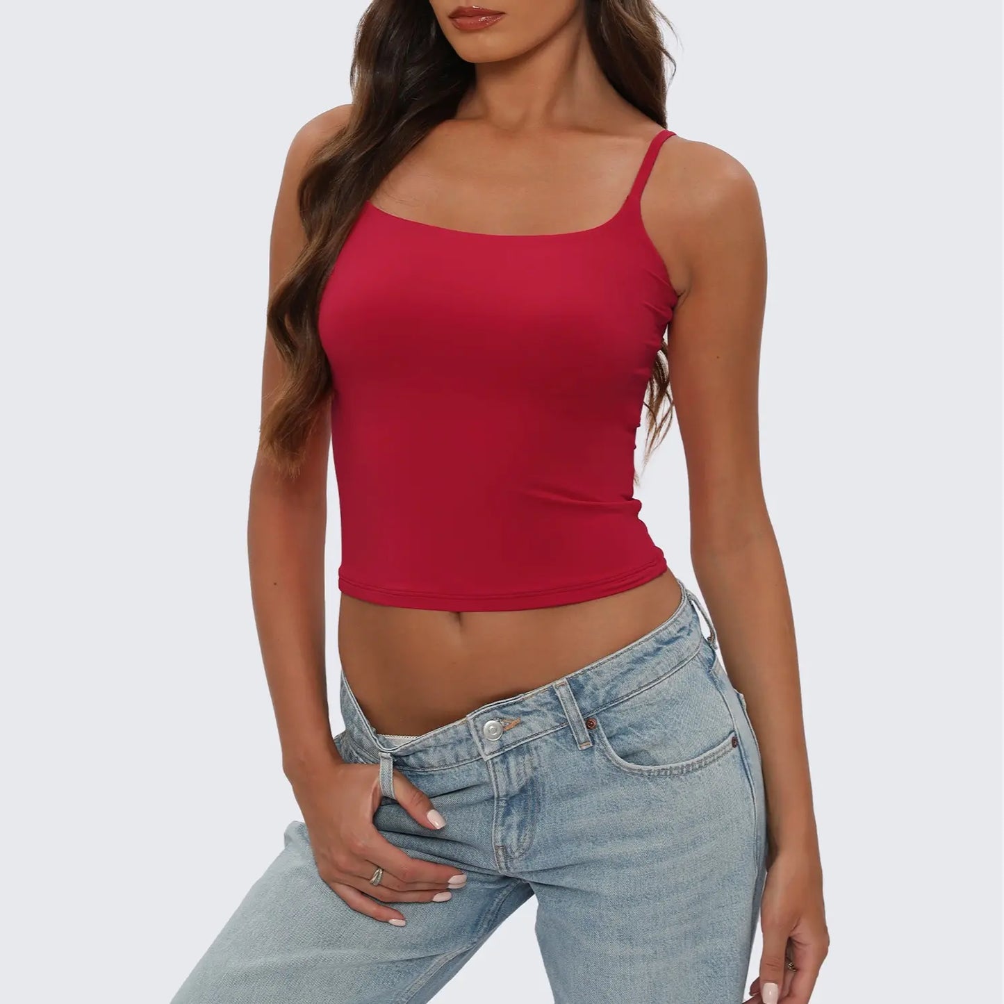 🔥👚Women's Square Neck Cami Top - Chic & Versatile