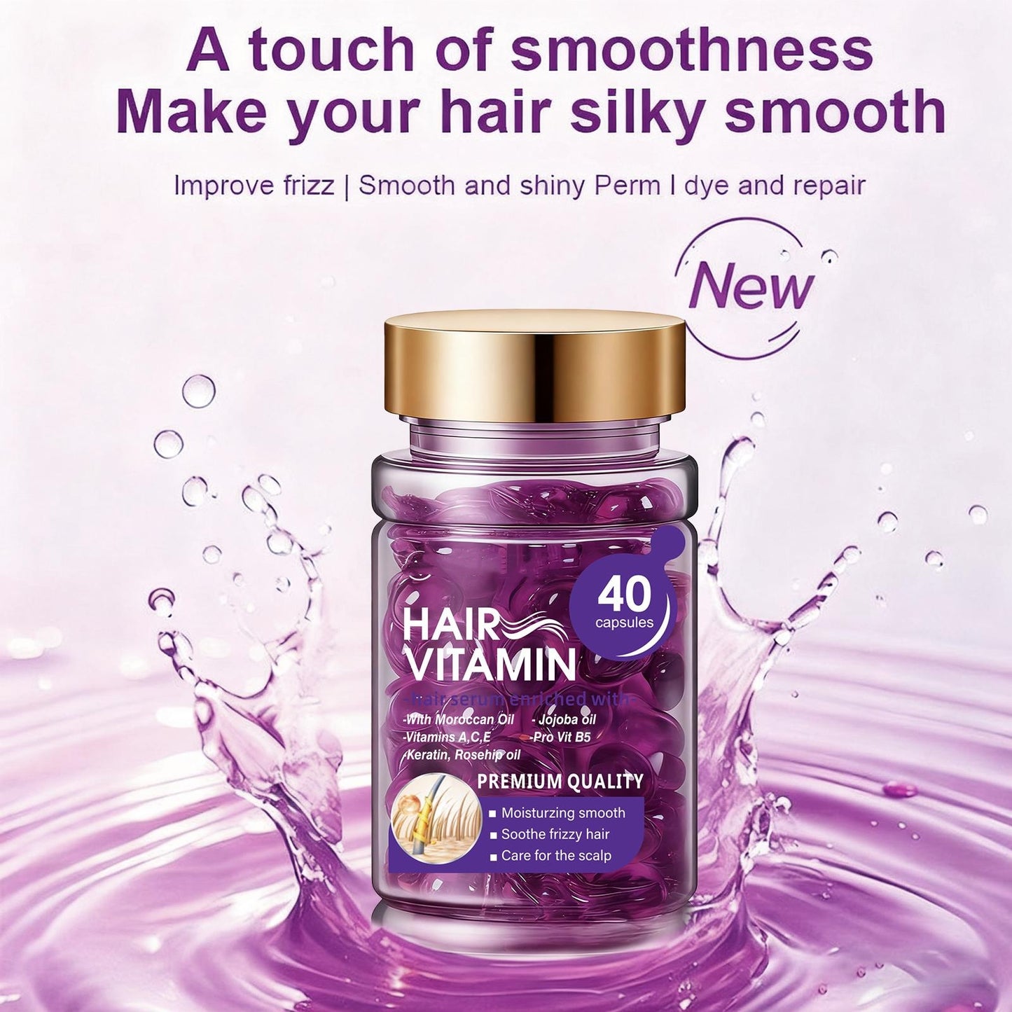 🔥 50% OFF TODAY🔥Essential Oil Hair Smoothing Capsules
