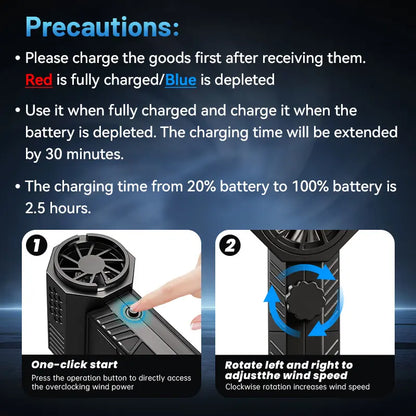 📢 49% OFF🔥 Powerful Turbo Mini Jet Fan 130000RPM 💨💪 USB‑C Rechargeable Compact Air Duster