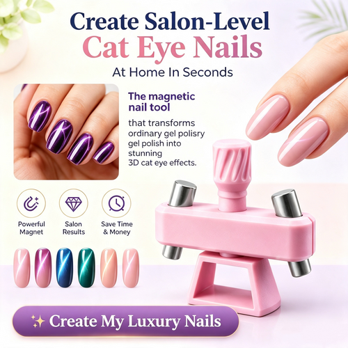 🔥 50% OFF Limited Time Offer – Viral Cat Eye Magnet Tool™ | Create Salon-Level 3D Magnetic Nails At Home