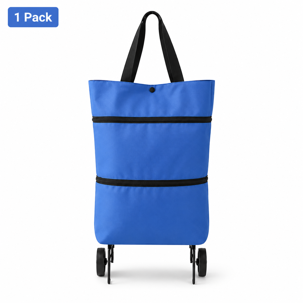 🔥HOT SALE🥳💞50K+ SOLD!💥🛒Foldable Wheeled Shopping Bag, 2-in-1 Grocery Trolley Tote