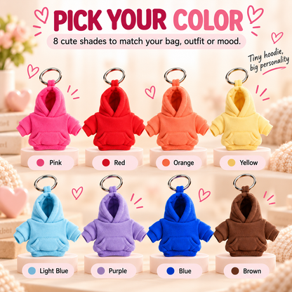 🔥 Limited-Time 49% OFF -👕🔑Mini Hoodie Stress Ball Keychain – Mini Fashion Accessory for Bags & Backpacks✨