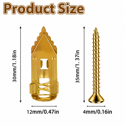 🔥LAST DAY 49% OFF🔥🔩No‑Drill Metal Drywall Anchors Kit | Heavy Duty Wall Expansion Screws