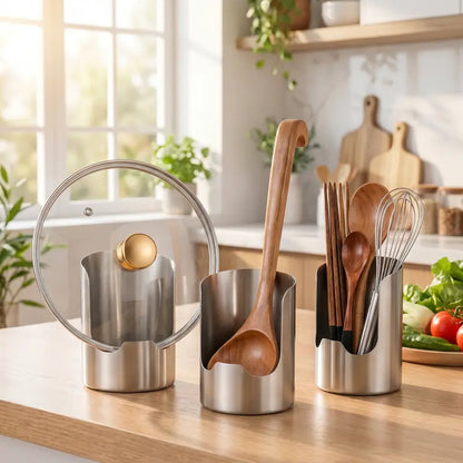 🔥HOT SALE 50% OFF🔥Thickened Stainless Steel Utensil Organizer, Rust Resistant Easy to Clean