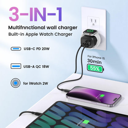 3-in-1 Magnetic Wireless Charger 20W