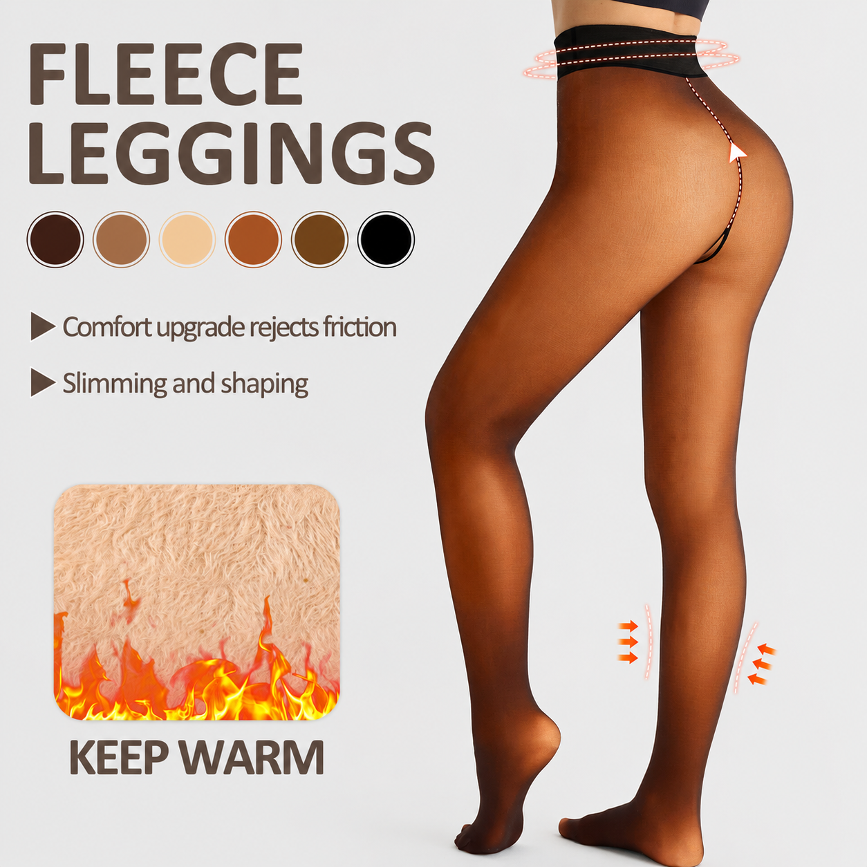 💕49% OFF🔥Women’s Fleece Lined Tights | Warm High-Waist Shaping Leggings