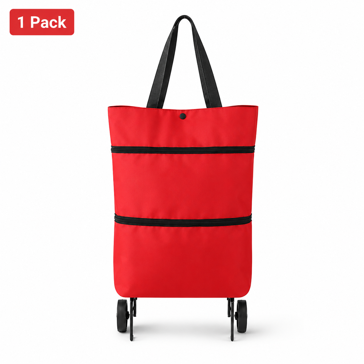 🔥HOT SALE🥳💞50K+ SOLD!💥🛒Foldable Wheeled Shopping Bag, 2-in-1 Grocery Trolley Tote