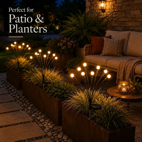 🪻💡Outdoor Solar Firefly Garden Lights Waterproof 4/8 Pack