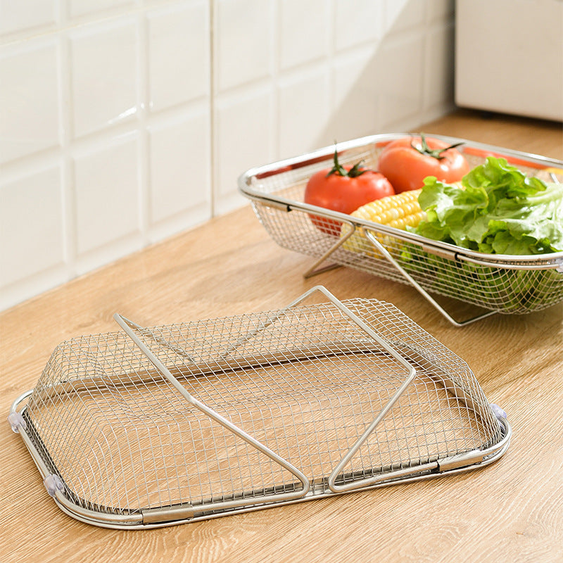 📢LAST DAY 49% OFF🔥🧺Expandable Over‑the‑Sink Stainless Steel Drain Basket 💦