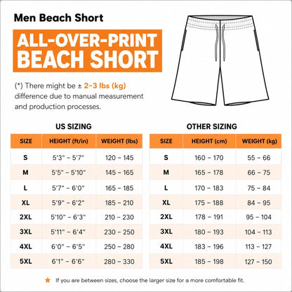 Funny Patriotic Men's Swim Trunks – Personalized "Warning: Wide Load" Beach Shorts