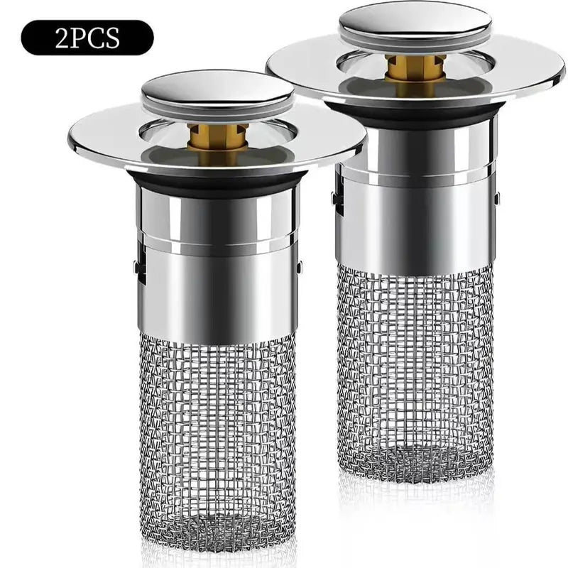⚡BUY 1 GET 1 FREE🔥🚿 Pop-Up Sink Drain Stopper,Anti-Clog Leak-Proof Basin Drain Filter