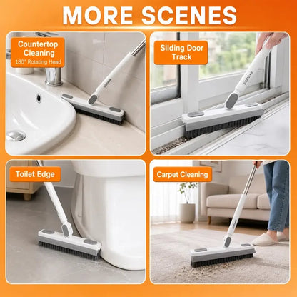 180° Rotating Gap Cleaning Tool - Extendable Adjustable No-Touch Cleaner for Windows, Sliding Doors, Narrow Spaces, Home Deep Cleaning