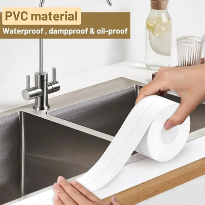 🔥LAST DAY 49% OFF🔥Self‑Adhesive Caulk Strip 🚰🛁Waterproof Mold‑Resistant Sealant Tape
