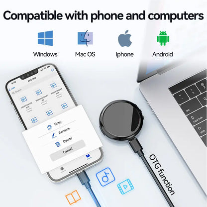 🧲Hands-Free Strong Magnetic Attachable Voice Recorder with HD Noise Reduction🎙️