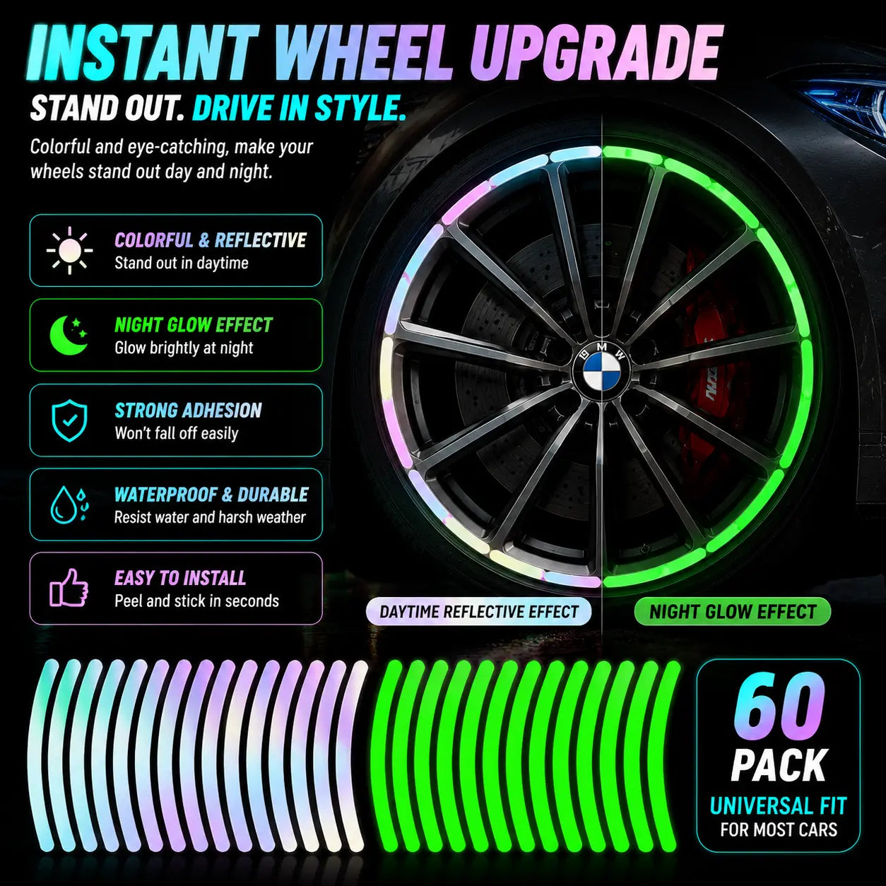 🔥 49% OFF Limited Time Offer – Glow Rim Stickers™ | Create A Sporty Night Glow Look For Your Car In Minutes