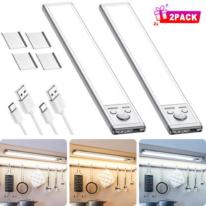 💡Long Standby Motion Sensor LED Cabinet Light- Dimmable & Rechargeable