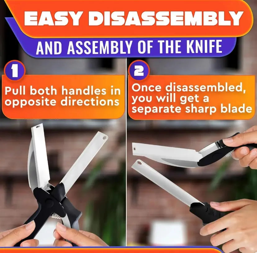2 in 1 Kitchen Scissors for Food, 9.6 in Cutter