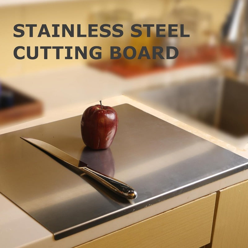 💥Limited Time 49% Off! Non-slip Stainless Steel Kitchen  Cutting Board