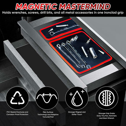 🛠️‌Flexible Magnetic Tool Mat & Tray Holder
