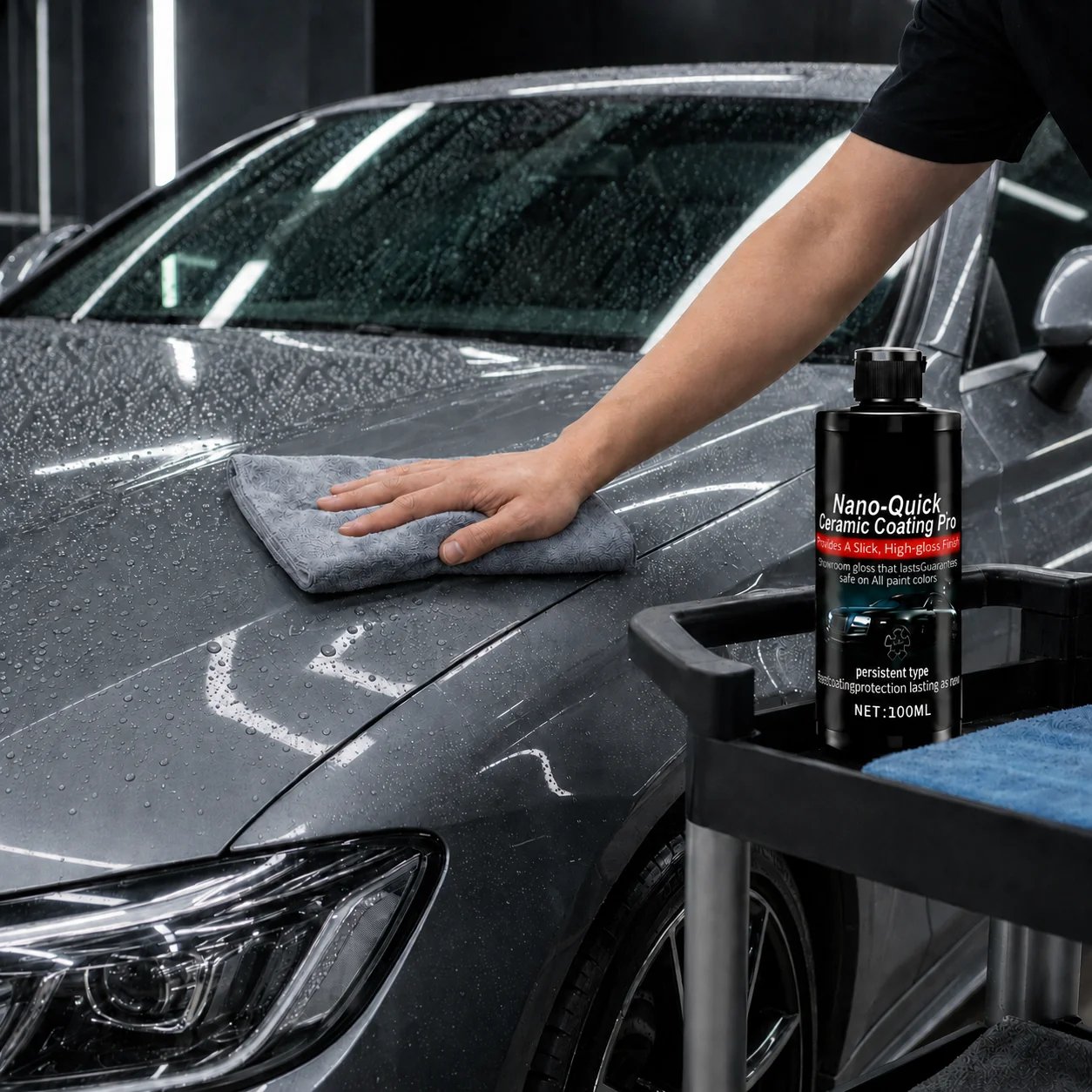🚗✨ 49% OFF Limited Time – Nano Ceramic Car Coating Kit with Microfiber Towel 🔥