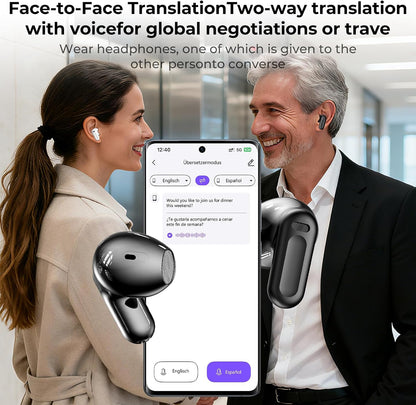 Bluetooth 6.0 Earphones LED Display High Fidelity Waterproof Wireless Earphones | Suitable for Office, Sports, Study and Audio Calls | Built-in Microphone | Earphones