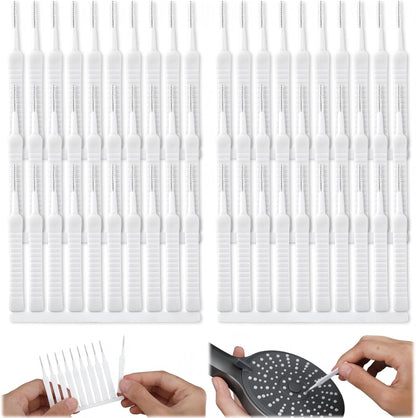 30/60Pcs Mini Gap Cleaning Brushes, Flexible Nylon Bristle Tiny Hole Cleaner Tool.