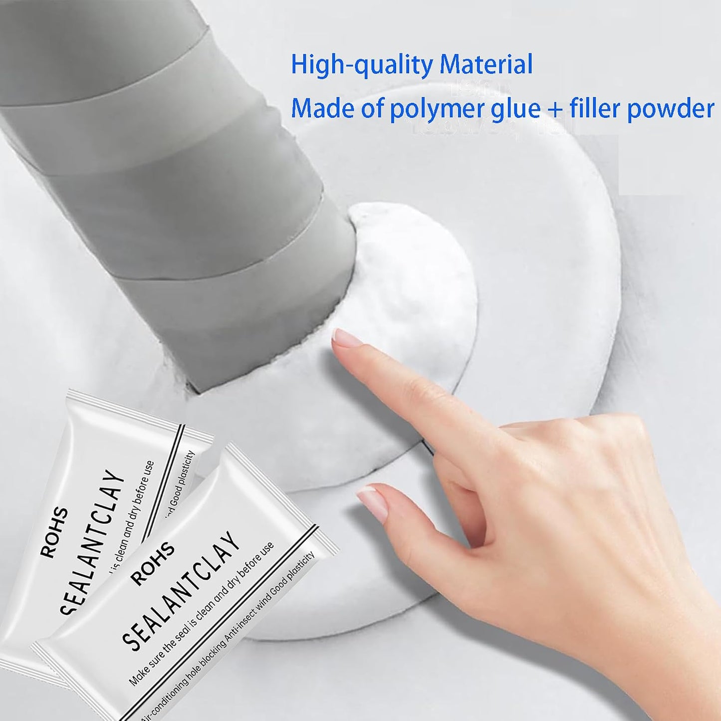 ⚡Hot Sales 49% OFF🔥10/20PCS Moldable Sealant Clay, Self-Curing Waterproof Putty for Holes & Pipe Gaps