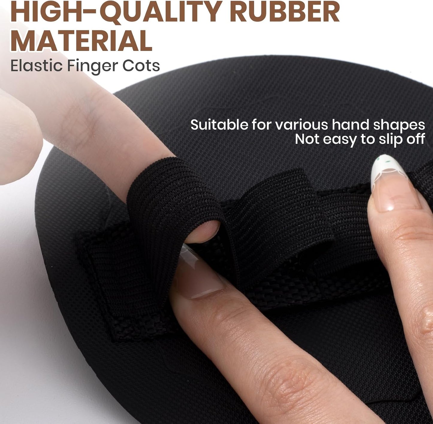 Soft Rubber Shower Scrubber - Gentle Exfoliating Bath Brush