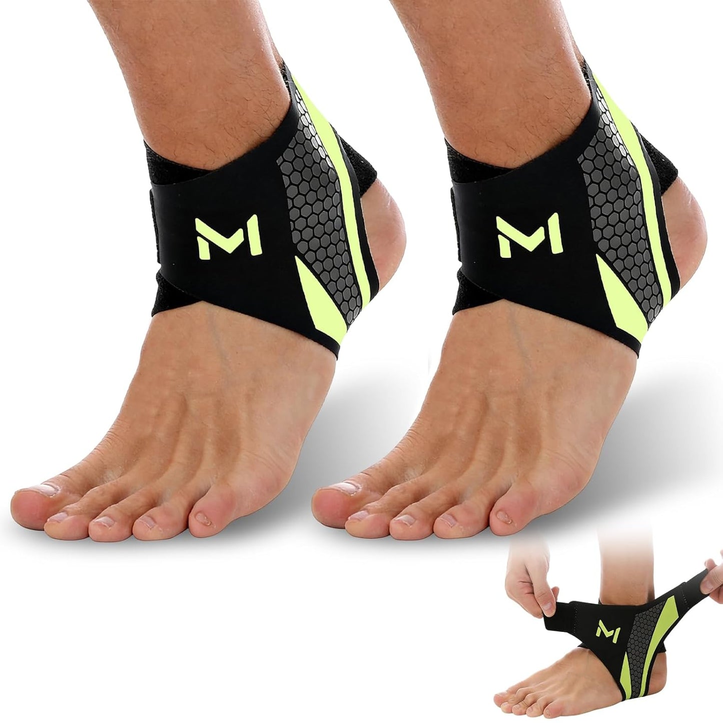 A breathable ankle support strap, ankle brace, or sports ankle support strap.