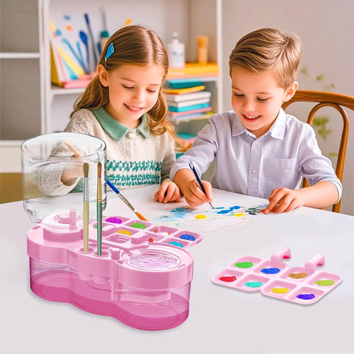 49% OFF🎨💧 Upgraded Paint Brush Cleaner Cup, Circulating Water Brush Rinser for Acrylic & Watercolor, Art Gift for Artists