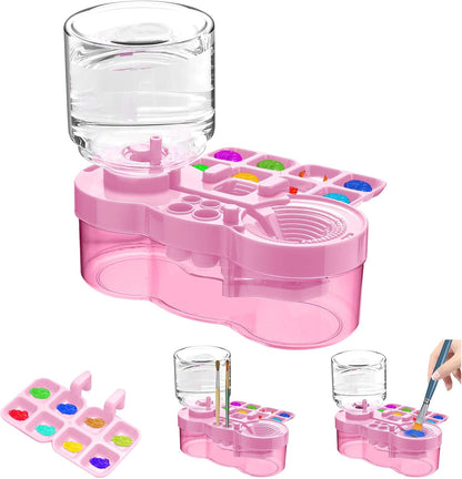 49% OFF🎨💧 Upgraded Paint Brush Cleaner Cup, Circulating Water Brush Rinser for Acrylic & Watercolor, Art Gift for Artists